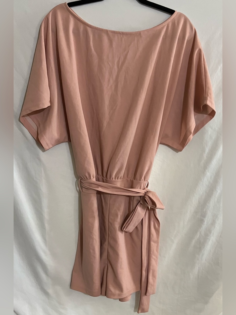 Amazon Women's Dusty Rose Belted Romper